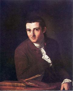 John Trumbull, self portrait, 1777. Current location: Museum of Fine Arts, Boston