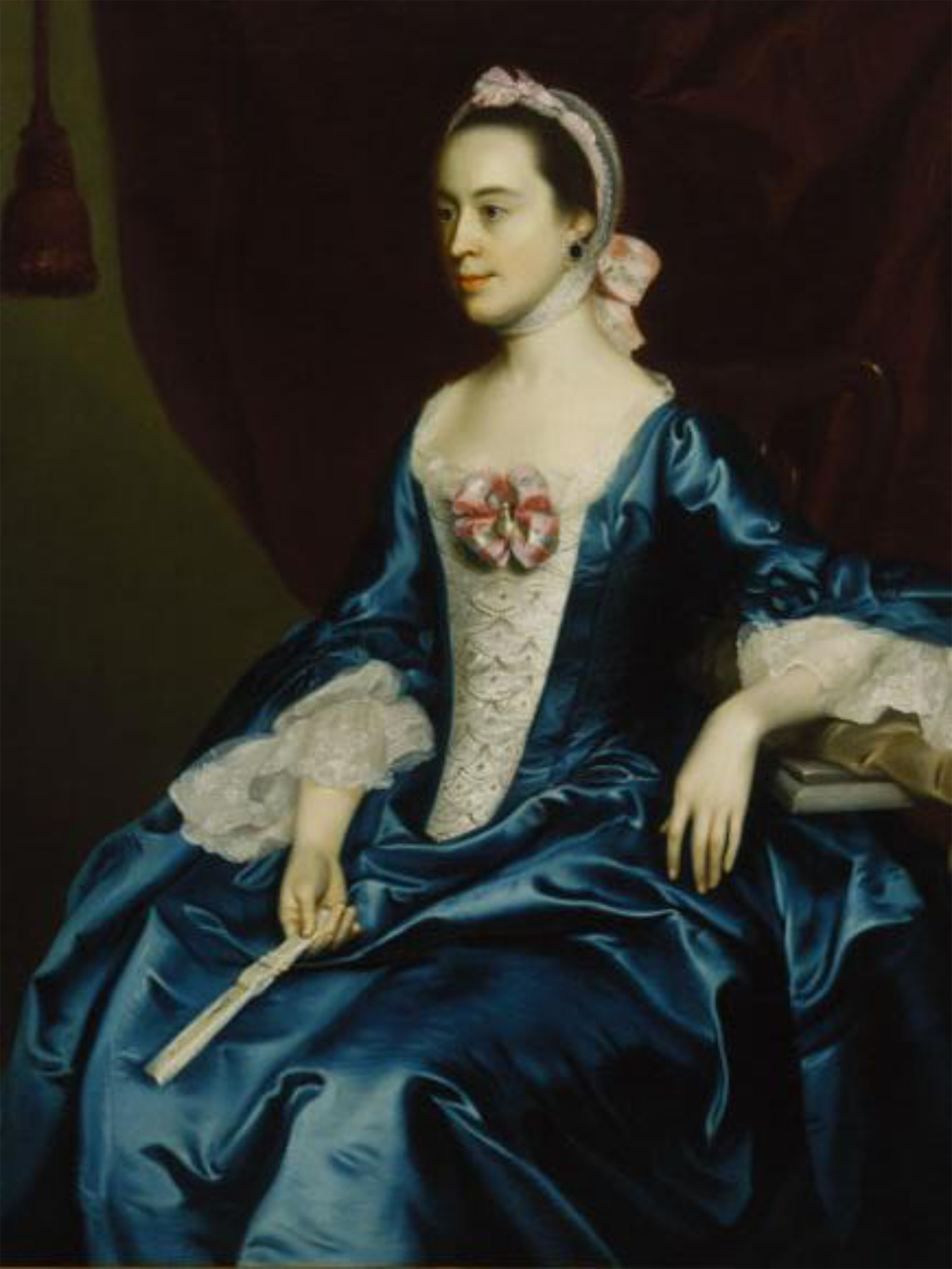 Portrait of a Lady in a Blue Dress, 1763, by John Singleton Copley. Source: Terra Foundation for American Art, Chicago / Art Resource, NY