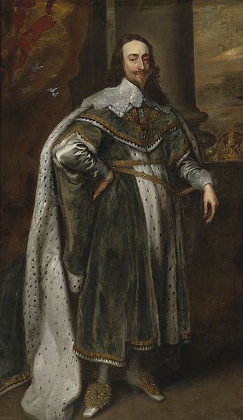 Portrait of King Charles I in robes of state, by Anthony van Dyck (1636). Source: Royal Collection