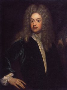 Portrait (c.1703-1712) of Joseph Addison (1672-1719) by Sir Godfrey Kneller (1646-1723). Source: National Portrait Gallery