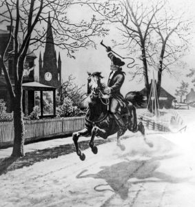 The Midnight Ride of Paul Revere. Source: National Archives.