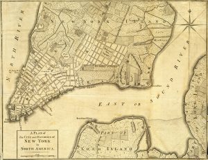 Map of New York, 1776. Source: Boston Public Library