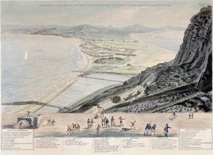 View of the sortie of the garrison of Gibraltar. Source: National Library of France