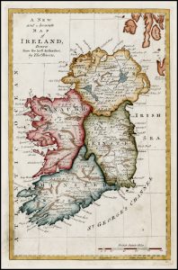 1778 map of Ireland. Source: raremaps.com