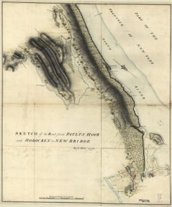 Map of Paulus Hook to New Bridge. Source: Library of Congress