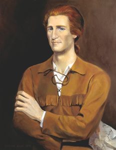 Portrait of George Rogers Clark from the collection of the Indiana State Museum and Historic Sites.