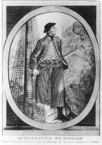 Eighteenth-century French engraving of Gustavus Conyngham (U.S. Naval Historical Center). 