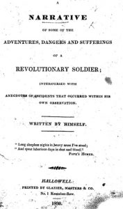 Title page of Joseph Plumb Martin's narrative, published 1830