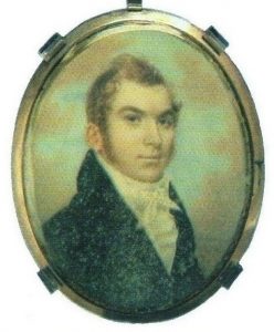 Portrait of Alexander McGillivray, or Hoboi-Hili-Miko (1750-1793), contained in a silver locket.