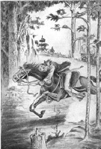 "Fanning Loses the Bay Doe" from the book, "The Master of the Red Buck and the Bay Doe", William Laurie Hill (Charlotte, NC: Stone Publishing Co, 1913).