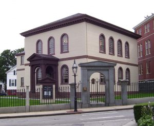 Touro Synagogue, designed by Peter Harrison, 1759-1763, Newport, Rhode Island. (Photo courtesy of author)