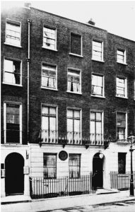 Figure 5. No. 7 Craven Street with Memorial Tablet. (Photo courtesy of British History Online, and the Survey of London)