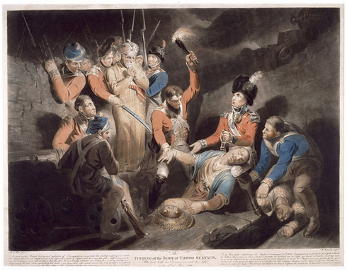 British troops find the body of Tipu Sultan. (British Library)