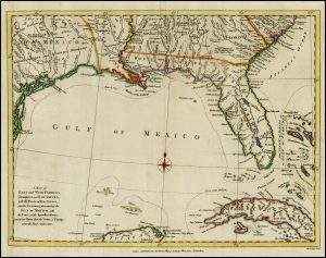 A Map of East and West Florida, Georgia and Louisiana by John Lodge, London, 1781. (Barry Lawrence Ruderman Antique Maps Inc.)