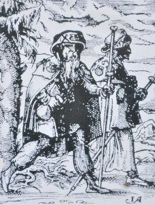 Jakobsweg-Pilger 1568 (“Way of St. James Pilgrims”).