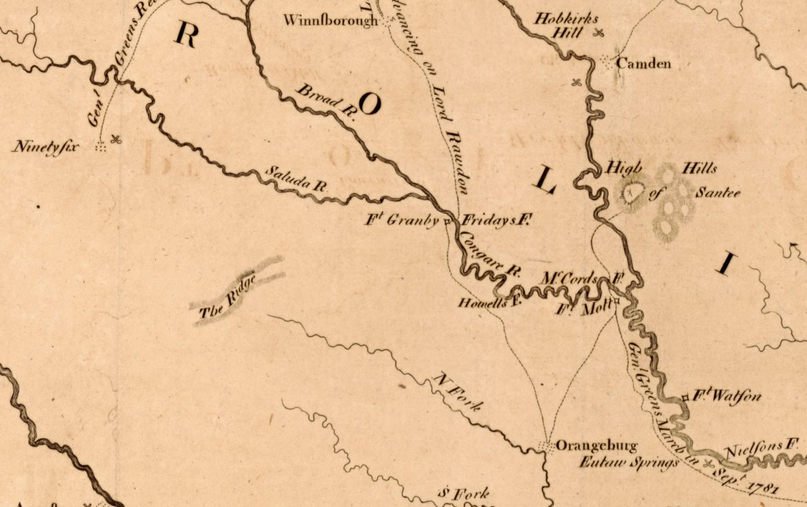 Fort Motte Map Journal of the American Revolution