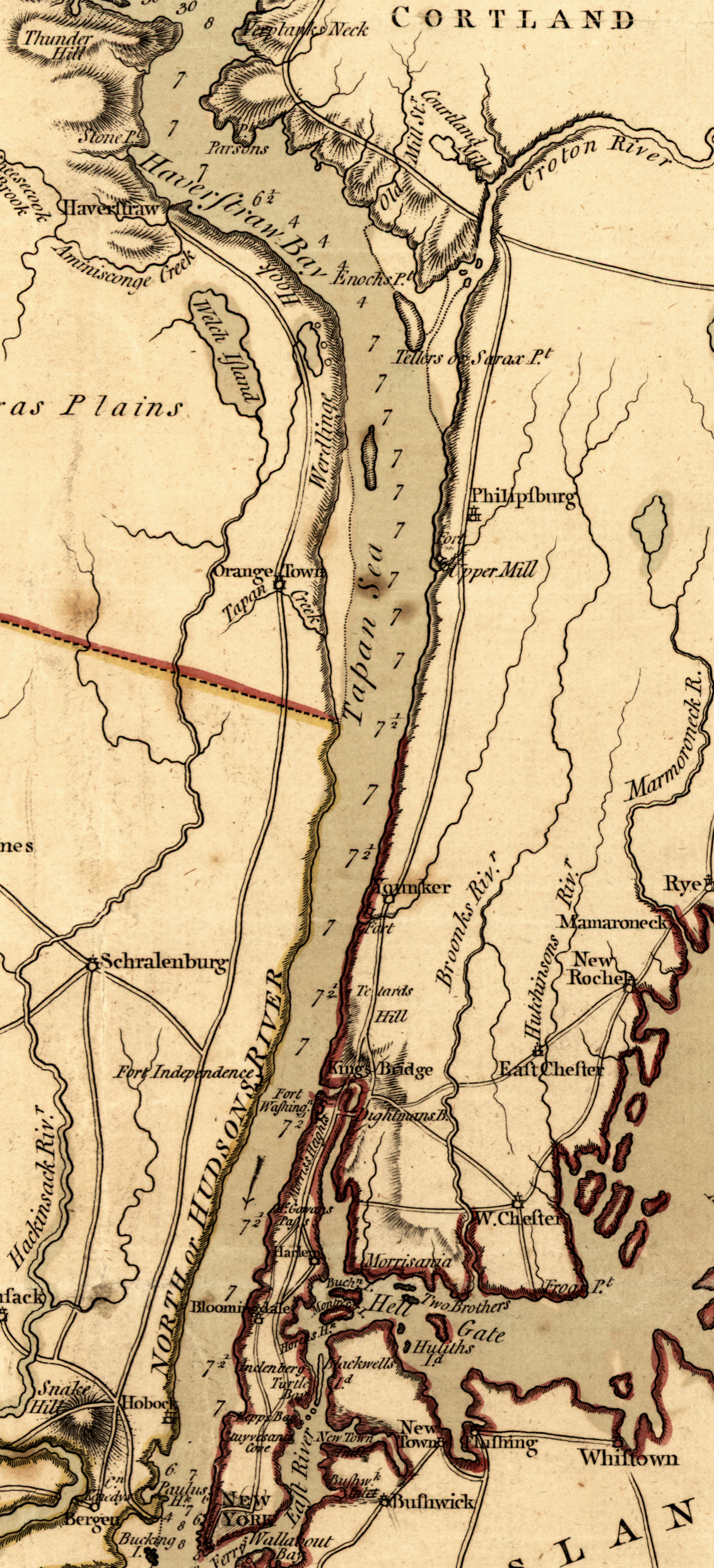 Detail Hudson River 1777 Journal Of The American Revolution