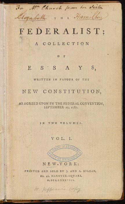 <i>The Federalist</i> Papers