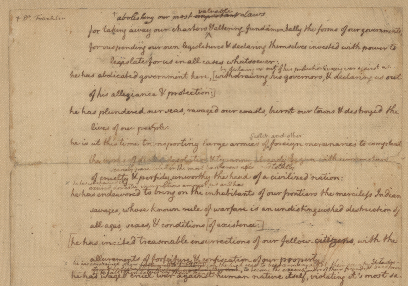 The Swap Not Heard ’Round the World: Ordering the Declaration’s Grievances